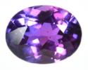 New unheated bluish-purple sapphire from Ranotsara, Madagascar