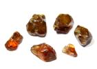 Orange zircon crystal from the Riou Pezzouliou, Le Puy-En-Velay, France